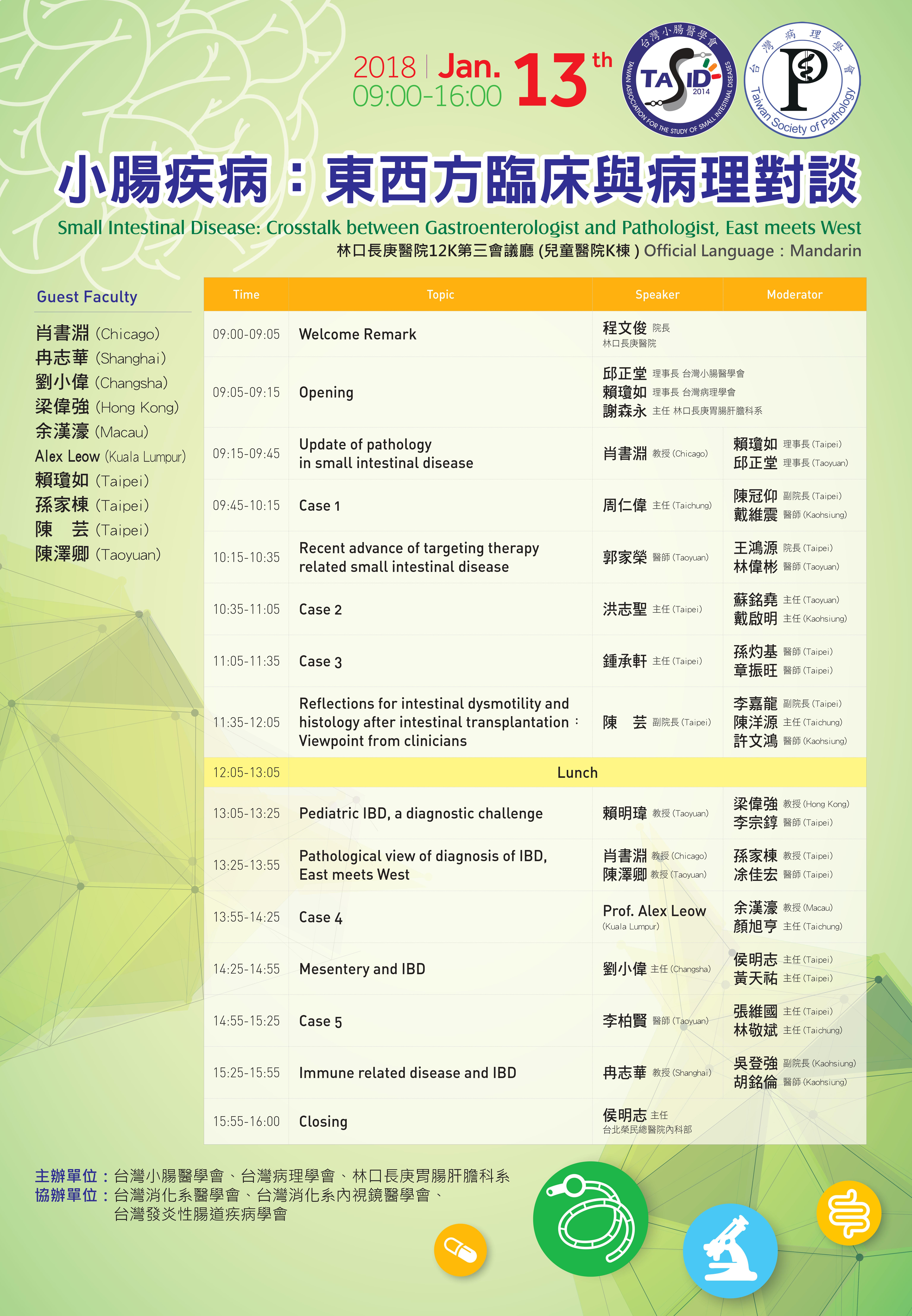 小腸疾病：東西方臨床與病理對談